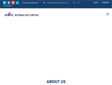 Tablet Screenshot of macpersonalcare.com